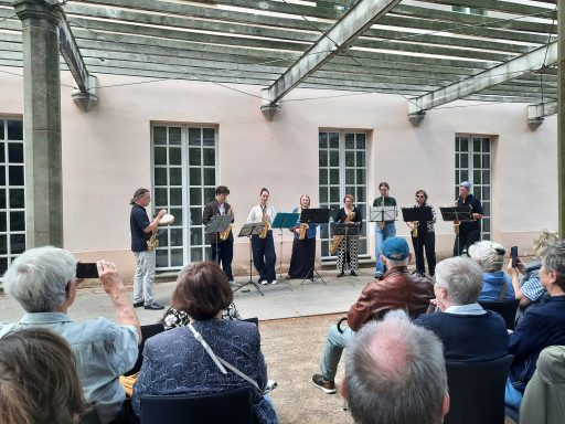 Saxophonorchester Pankow, 5.7.2026 Schloß Schönhausen - Veranst. Förderverein Schloß & Garten Schönhausen, Unterstützung Kulturforum Nordost